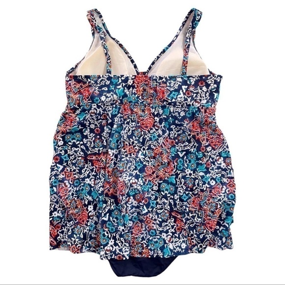 SWIM Solutions All Over Stretch Swimsuit One Piece Slimming Size 18 - Picture 13 of 14